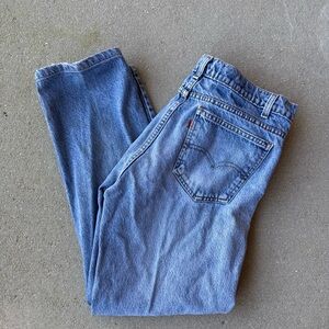 Vintage 80s orange tab Levi’s 505 Straight Jeans